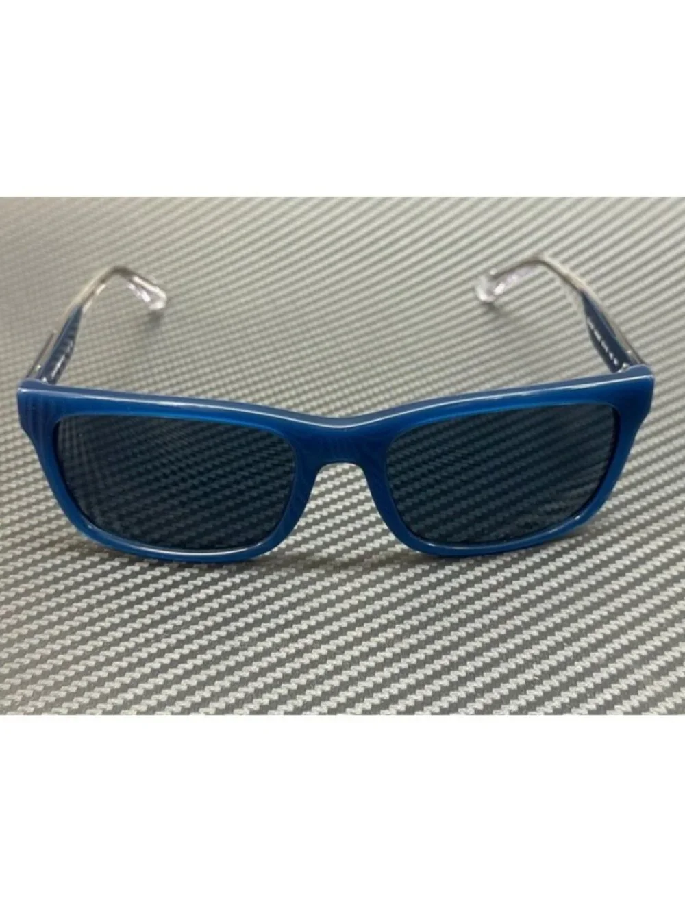 New Emporio Armani Men Blue Silver Sunglasses 57-19-145